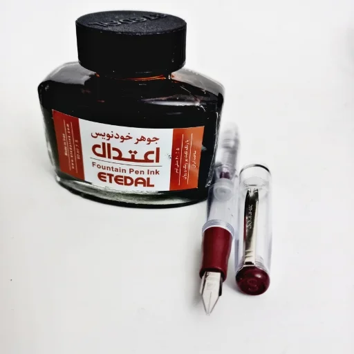 خودنویس خطاطی دلار شیشه ای (نوک 1 m)+ جوهر  اعتدال