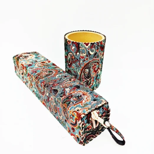 تصویر محصول جا قلمی لیوانی و کیف درب دار سنتی ترمه