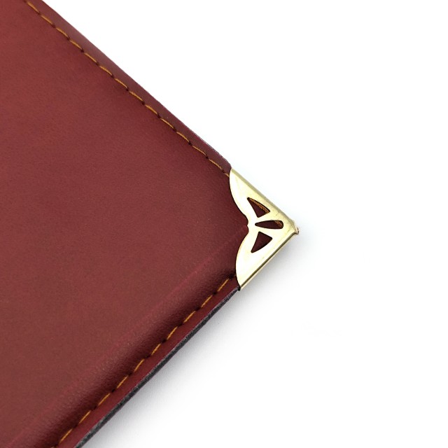 تصویر محصول زیردستی یک رو چرم یک رو فوم مقوادار پاکتی گوشه فلزی