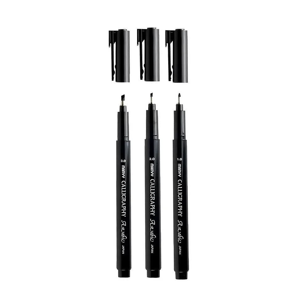 تصویر محصول ماژیک آبی قلم الخط العربی ژاپن (۳میل)